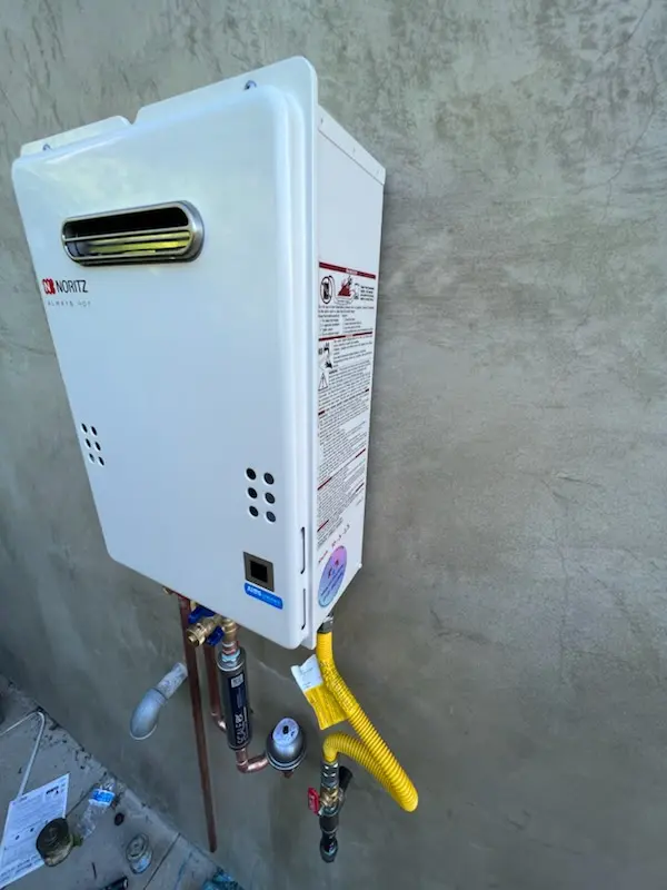Tankless water heater installation for Dozier homes